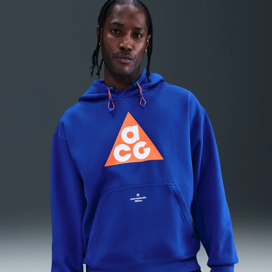 Zdjęcie produktu Bluza piłkarska nierozpinana z kapturem Nike ACG Therma-FIT Inter Mediolan SE - Niebieski