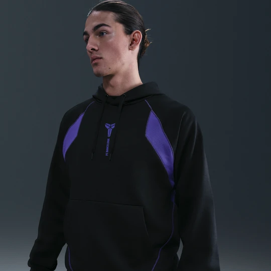 Zdjęcie produktu Bluza piłkarska z kapturem Kobe Therma-FIT FC Barcelona (wersja wyjazdowa) - Czerń Nike