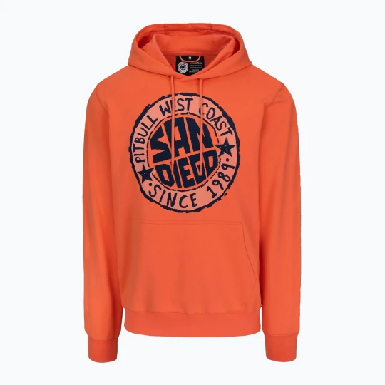 Zdjęcie produktu Bluza Pitbull San Diego Sun Hooded Sweatshirt bright salmon Pomarańczowy