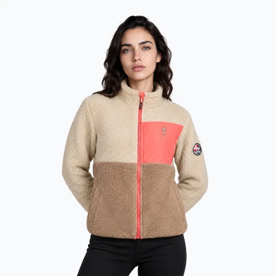 Zdjęcie produktu Bluza polarowa damska Aulp Vista Sherpa taupe 1 Beżowy