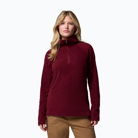 Zdjęcie produktu Bluza polarowa damska Columbia Glacial IV 1 / 2 Zip rich wine Bordowy