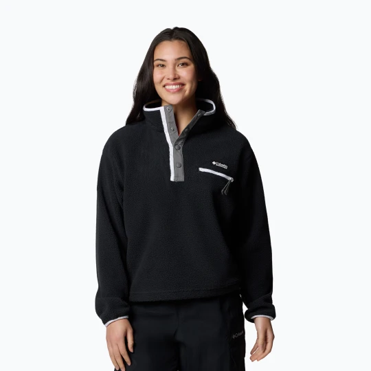 Zdjęcie produktu Bluza polarowa damska Columbia Helvetia II Cropped Half Snap Fleece black