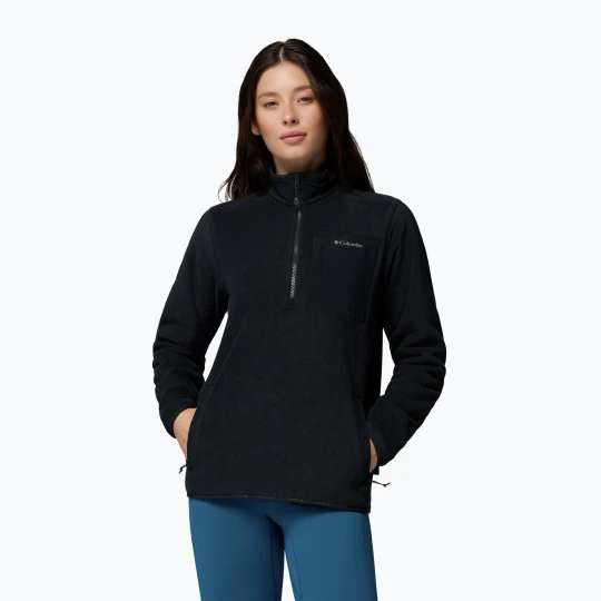 Zdjęcie produktu Bluza polarowa damska Columbia Pacific Arch 200 Half Zip Fleece Black Szary