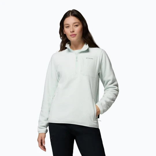 Zdjęcie produktu Bluza polarowa damska Columbia Pacific Arch 200 Half Zip Fleece Tea Light Biały