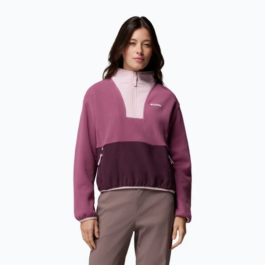 Zdjęcie produktu Bluza polarowa damska Columbia Sequoia Grove II Half Zip Fleece Antique Mauve / Moonvista / Mineral Pink