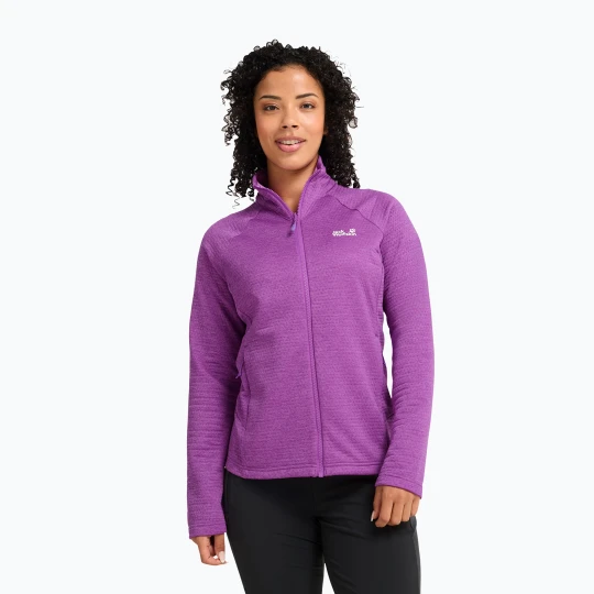 Zdjęcie produktu Bluza polarowa damska Jack Wolfskin Anytrail Full Zip freesia Różowy