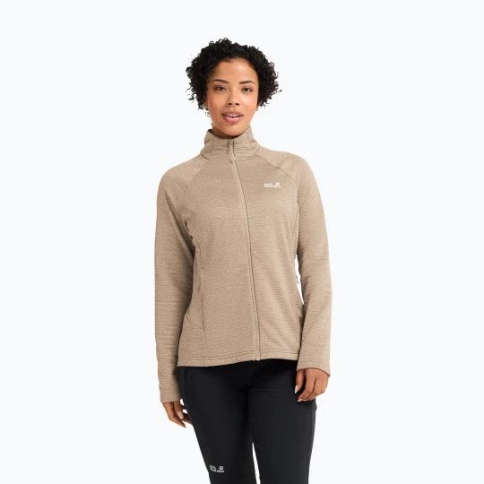 Zdjęcie produktu Bluza polarowa damska Jack Wolfskin Anytrail Full Zip oat Beżowy
