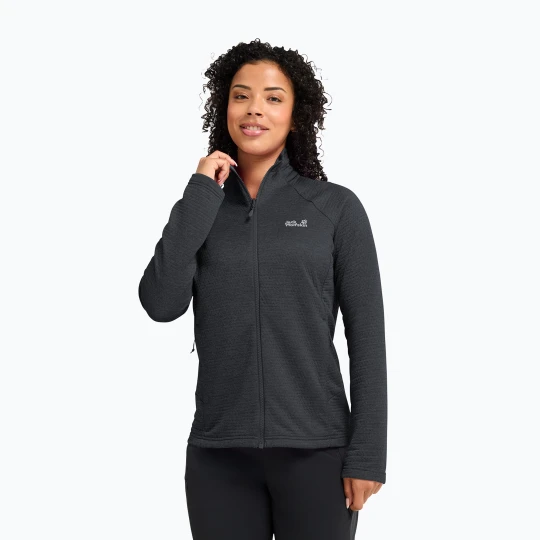Zdjęcie produktu Bluza polarowa damska Jack Wolfskin Anytrail Full Zip phantom Szary