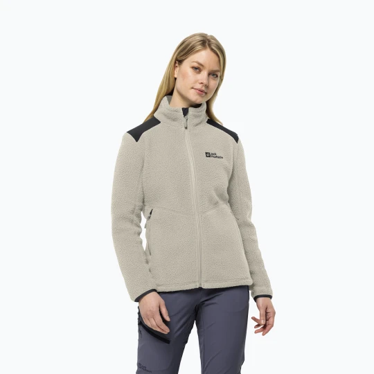 Zdjęcie produktu Bluza polarowa damska Jack Wolfskin Kammweg Pile Fz seal Szary