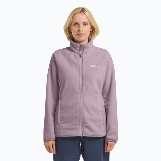 Zdjęcie produktu Bluza polarowa damska Jack Wolfskin Moonrise Full Zip wild blossom Różowy