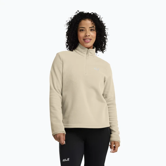 Zdjęcie produktu Bluza polarowa damska Jack Wolfskin Taunus 100 Full Zip oyster Beżowy