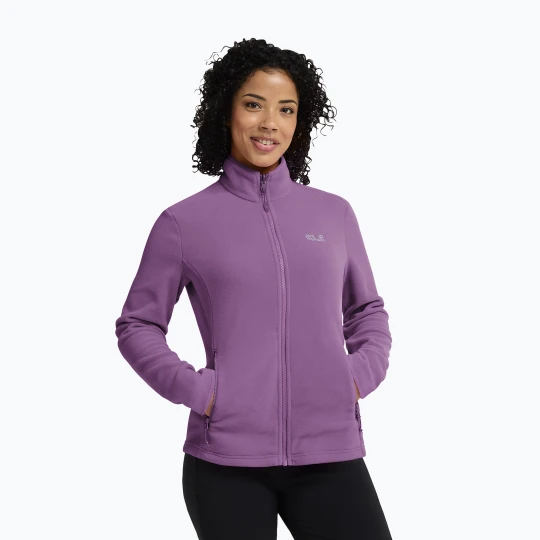 Zdjęcie produktu Bluza polarowa damska Jack Wolfskin Taunus 100 Full Zip vivid orchid Różowy