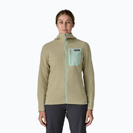 Zdjęcie produktu Bluza polarowa damska Patagonia R1 Air Full-Zip Hoody weathered stone Beżowy