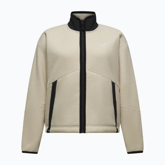 Zdjęcie produktu Bluza polarowa damska Salewa Fanes Full Zip Oatmeal Biały