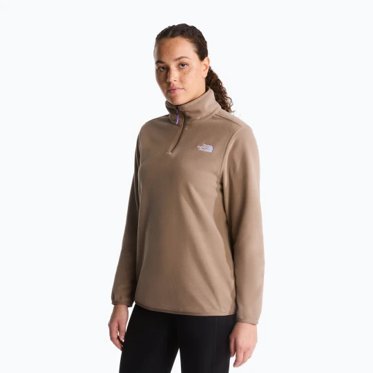Zdjęcie produktu Bluza polarowa damska The North Face Glacier Fleece 1 / 4 Zip garnet Beżowy