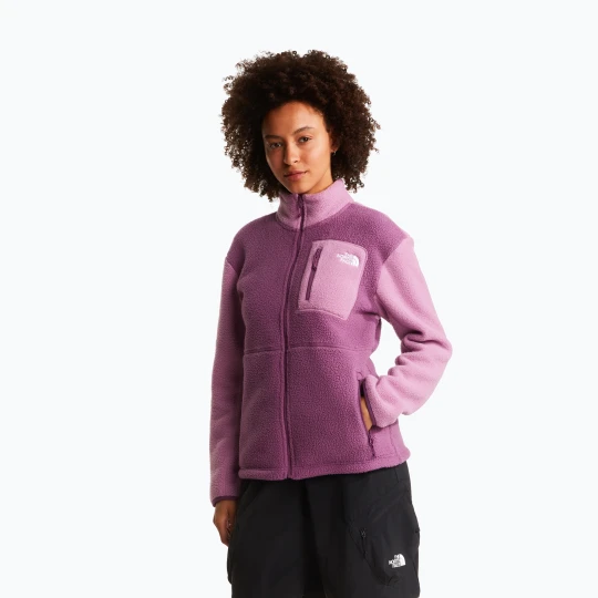 Zdjęcie produktu Bluza polarowa damska The North Face Yumiori Full Zip chroma purple/hushed lavender Różowy