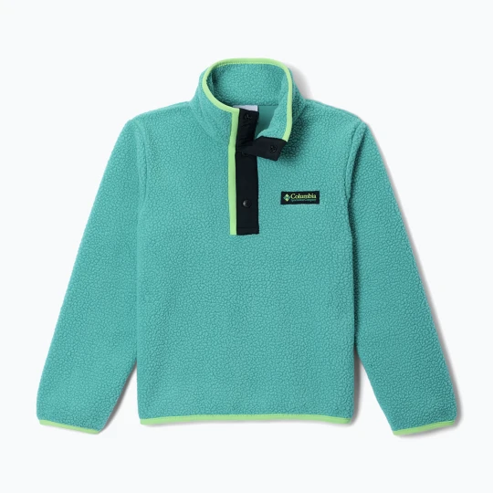Zdjęcie produktu Bluza polarowa dziecięca Columbia Halvetia II Half Snap Fleece teal / black Zielony