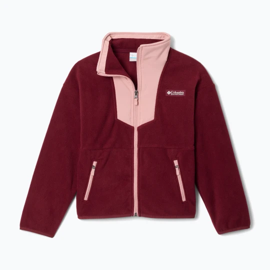 Zdjęcie produktu Bluza polarowa dziecięca Columbia Sequoia Grove Full Zip Fleece rich wine/eraser pink Bordowy