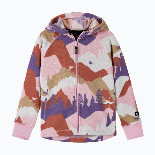 Zdjęcie produktu Bluza polarowa dziecięca Reima Northern Fleece Hoodie grey pink