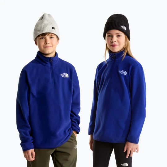 Zdjęcie produktu Bluza polarowa dziecięca The North Face Teen Glacier 1 / 4 Zip bold blue