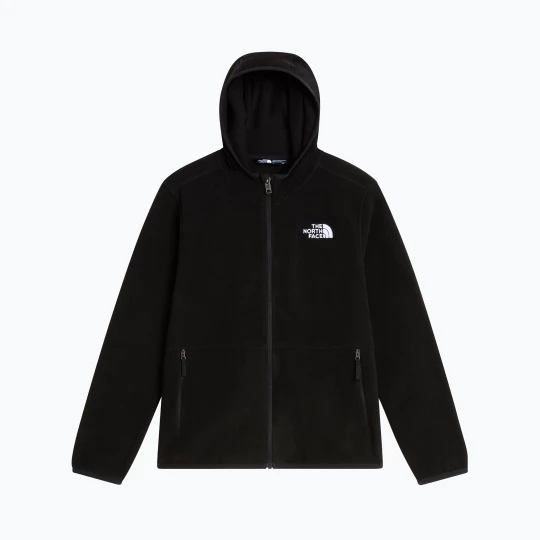 Zdjęcie produktu Bluza polarowa dziecięca The North Face Teen Glacier Full Zip Hoodie tnf black