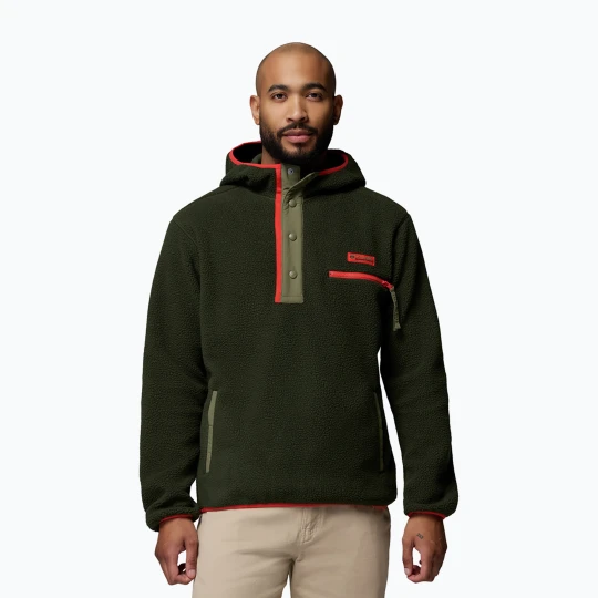 Zdjęcie produktu Bluza polarowa męska Columbia Helvetia II Hoodie Greenscape