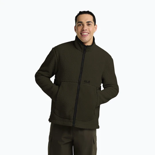Zdjęcie produktu Bluza polarowa męska Jack Wolfskin Stone Lite obsidian moss Zielony