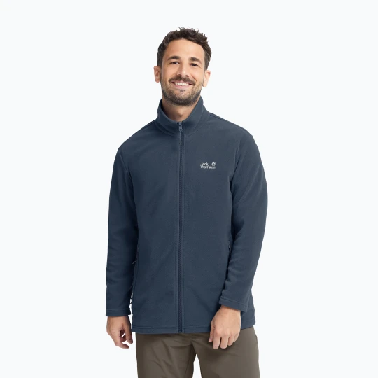 Zdjęcie produktu Bluza polarowa męska Jack Wolfskin Taunus 100 Full Zip midnight sky Niebieski