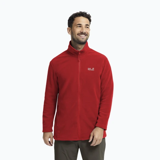 Zdjęcie produktu Bluza polarowa męska Jack Wolfskin Taunus 100 Full Zip siren red