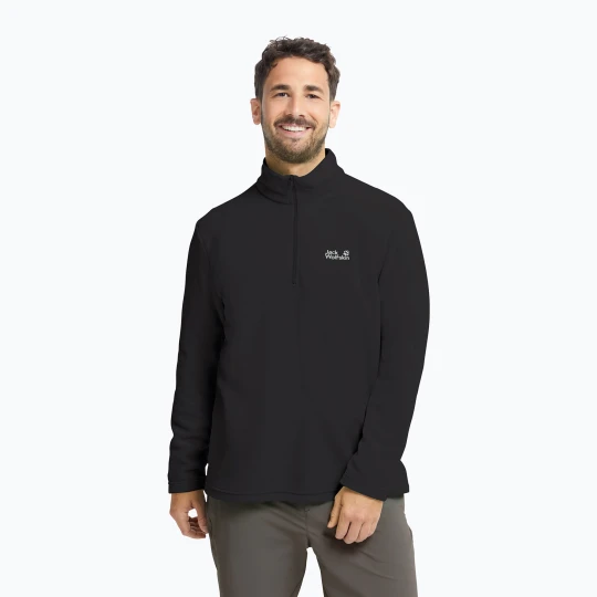 Zdjęcie produktu Bluza polarowa męska Jack Wolfskin Taunus 100 Half Zip black