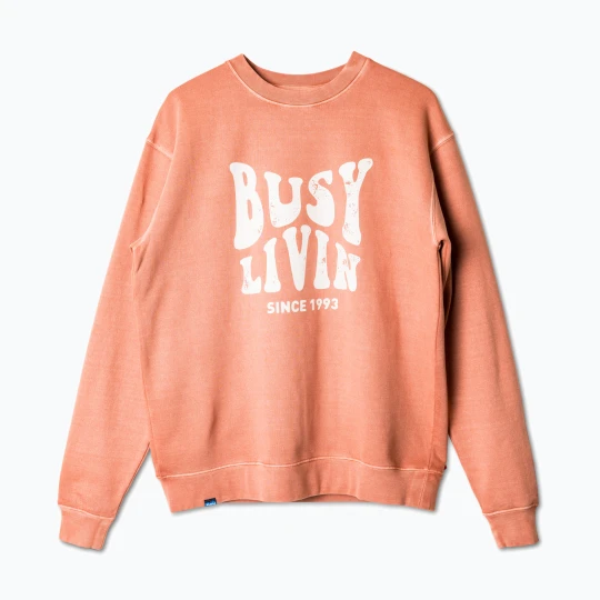 Zdjęcie produktu Bluza polarowa męska KAVU Core Crew fired brick Pomarańczowy