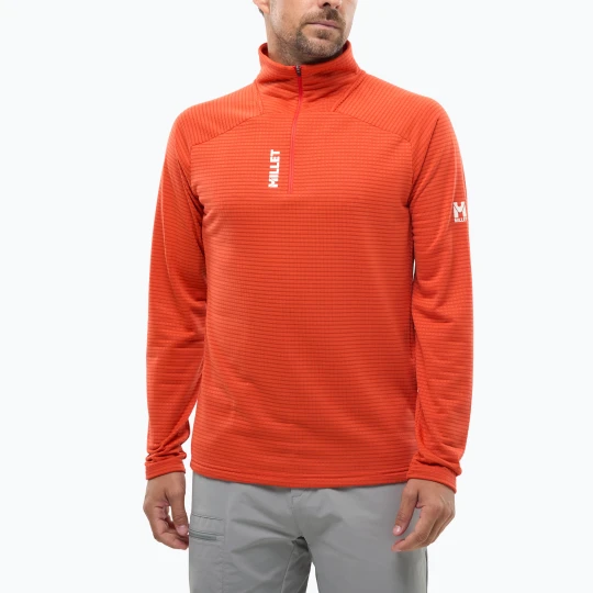 Zdjęcie produktu Bluza polarowa męska Millet Parmelan Light Fleece paprika Pomarańczowy