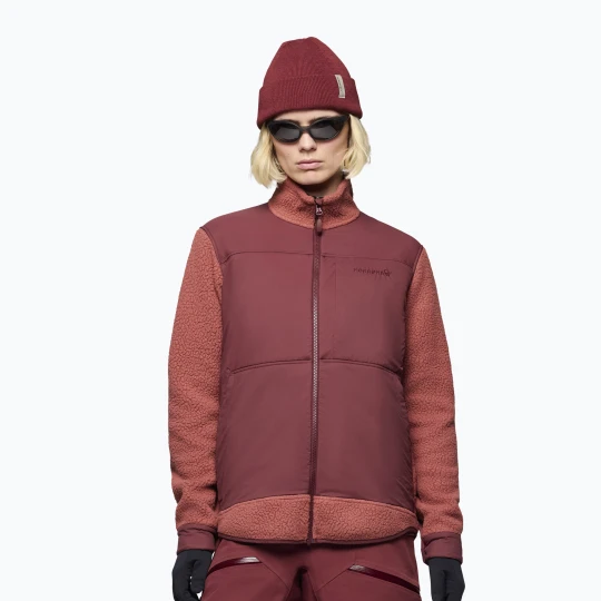 Zdjęcie produktu Bluza polarowa męska Norrona Tamok Warm3 cowhide / port Norrøna Bordowy