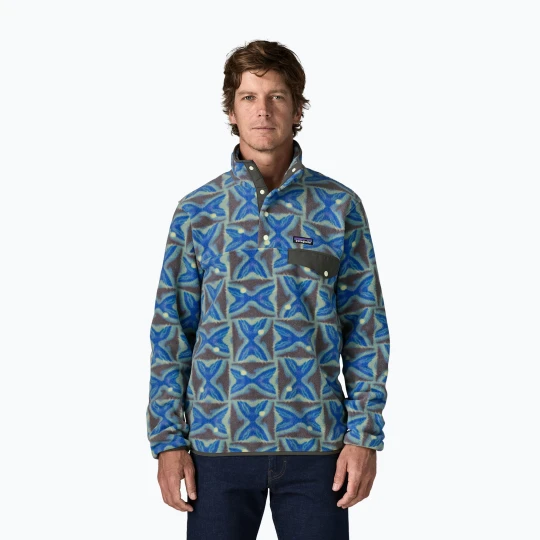 Zdjęcie produktu Bluza polarowa męska Patagonia Lightweight Synchilla Snap-T Pullover deep freeze: forge grey