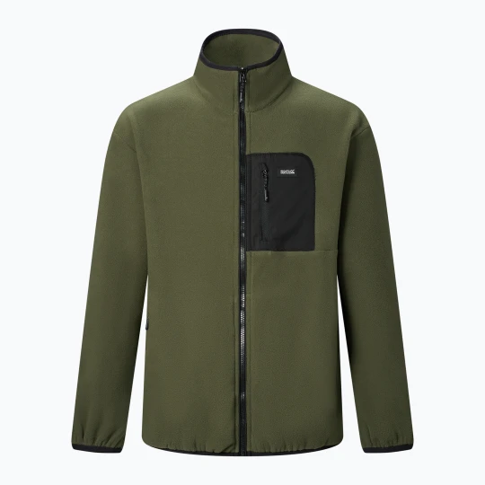 Zdjęcie produktu Bluza polarowa męska REGATTA Frankie Full Zip Fleece dark khaki / black Zielony