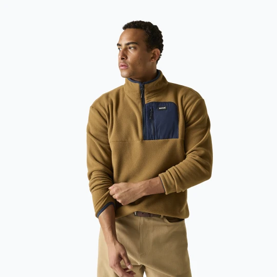 Zdjęcie produktu Bluza polarowa męska REGATTA Frankie Half Zip rich tan / navy Żółty