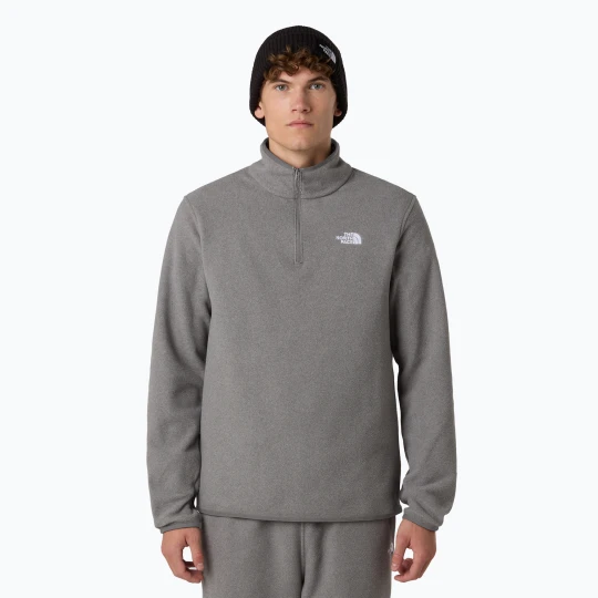Zdjęcie produktu Bluza polarowa męska The North Face Glacier Fleece 1/4 Zip mid grey heather