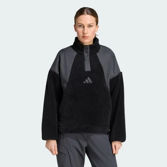 Zdjęcie produktu Bluza polarowa Terrex Xploric CLIMAWARM High Pile Snap Adidas czarny