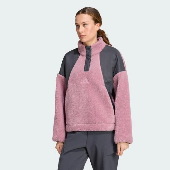 Zdjęcie produktu Bluza polarowa Terrex Xploric CLIMAWARM High Pile Snap Adidas Magic Mauve