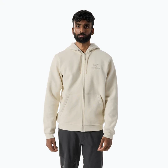 Zdjęcie produktu Bluza polarowa trekkingowa męska Arcteryx Emblem Fleece Full-Zip Hoody sea salt Arc'teryx Biały