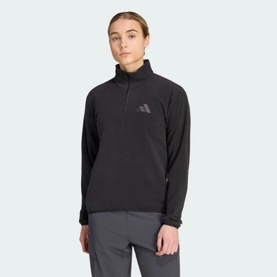 Zdjęcie produktu Bluza polarowa z suwakiem do połowy długości Terrex Multi Essentials Adidas czarny
