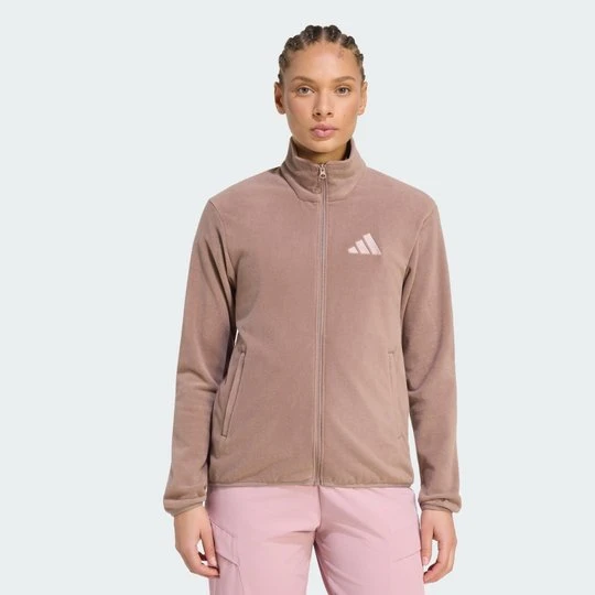 Zdjęcie produktu Bluza polarowa z suwakiem na całej długości Terrex Multi Essentials Adidas Trace Brown