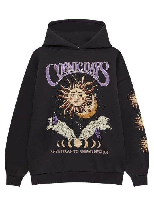 Zdjęcie produktu Bluza PULL&BEAR czarny melanż