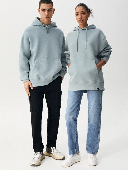 Zdjęcie produktu Bluza PULL&BEAR zieleń butelkowa