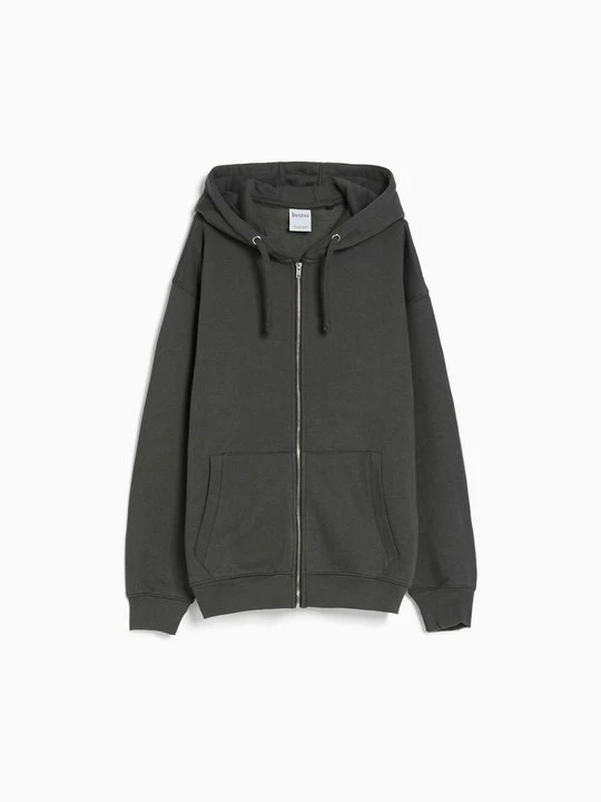 Zdjęcie produktu Bluza rozpinana Bershka ciemnoszary
