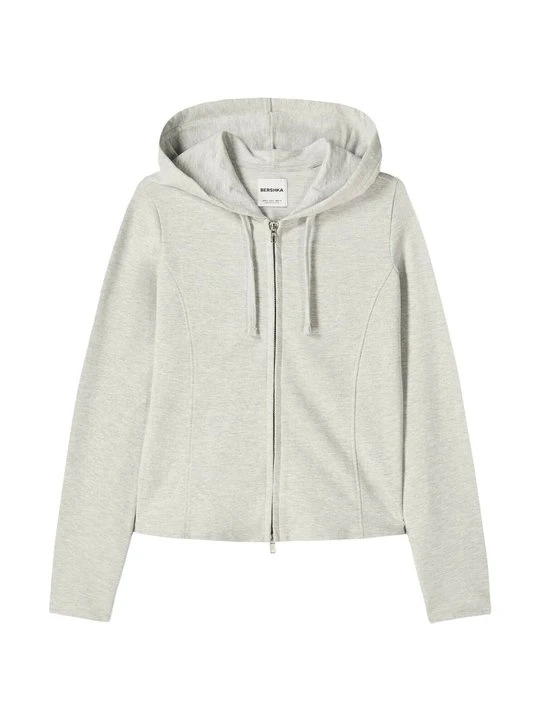 Zdjęcie produktu Bluza rozpinana Bershka ciemnoszary