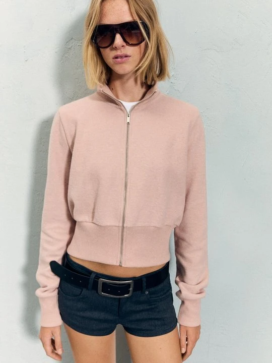 Zdjęcie produktu Bluza rozpinana Bershka granatowy