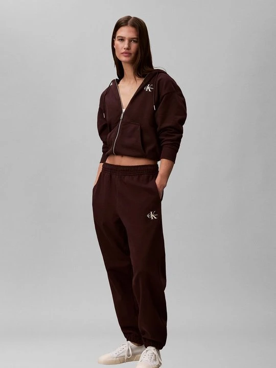Zdjęcie produktu Bluza rozpinana Calvin Klein Jeans ciemnobrązowy