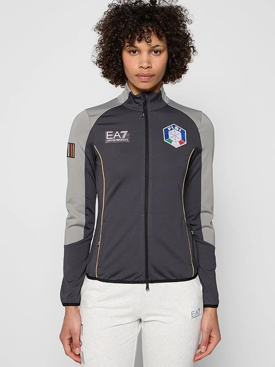 Zdjęcie produktu Bluza rozpinana EA7 Emporio Armani ciemnoszary