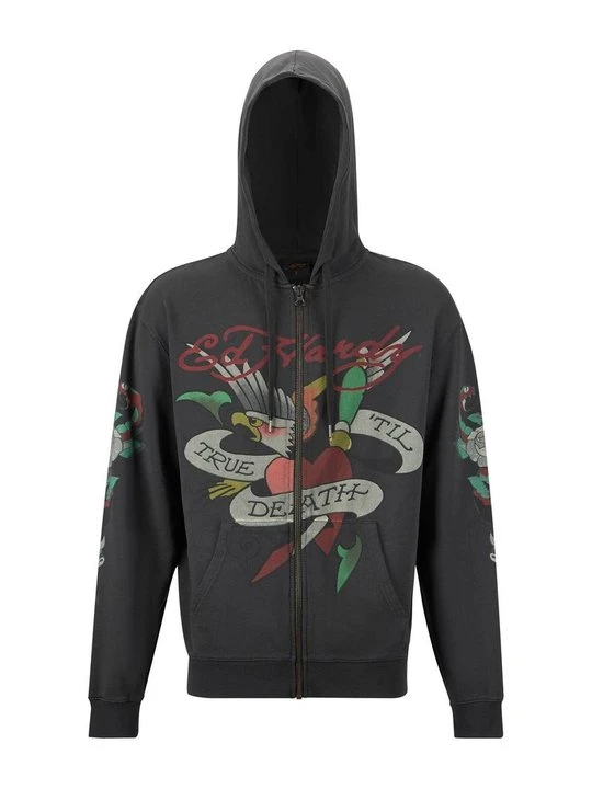 Zdjęcie produktu Bluza rozpinana Ed Hardy ciemnoszary